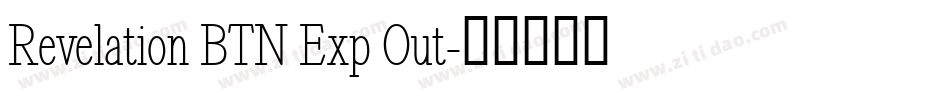 Revelation BTN Exp Out字体转换